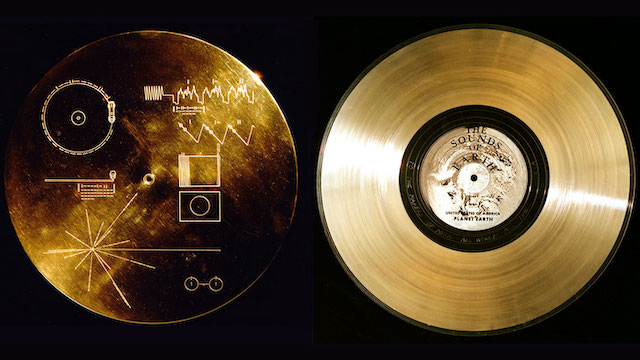 The goldem record sent on voyager